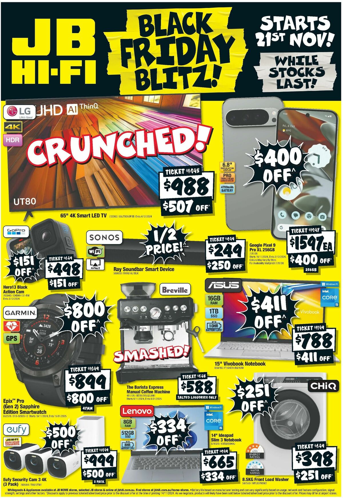 JB Hi-Fi Black Friday Catalogues from 20 November