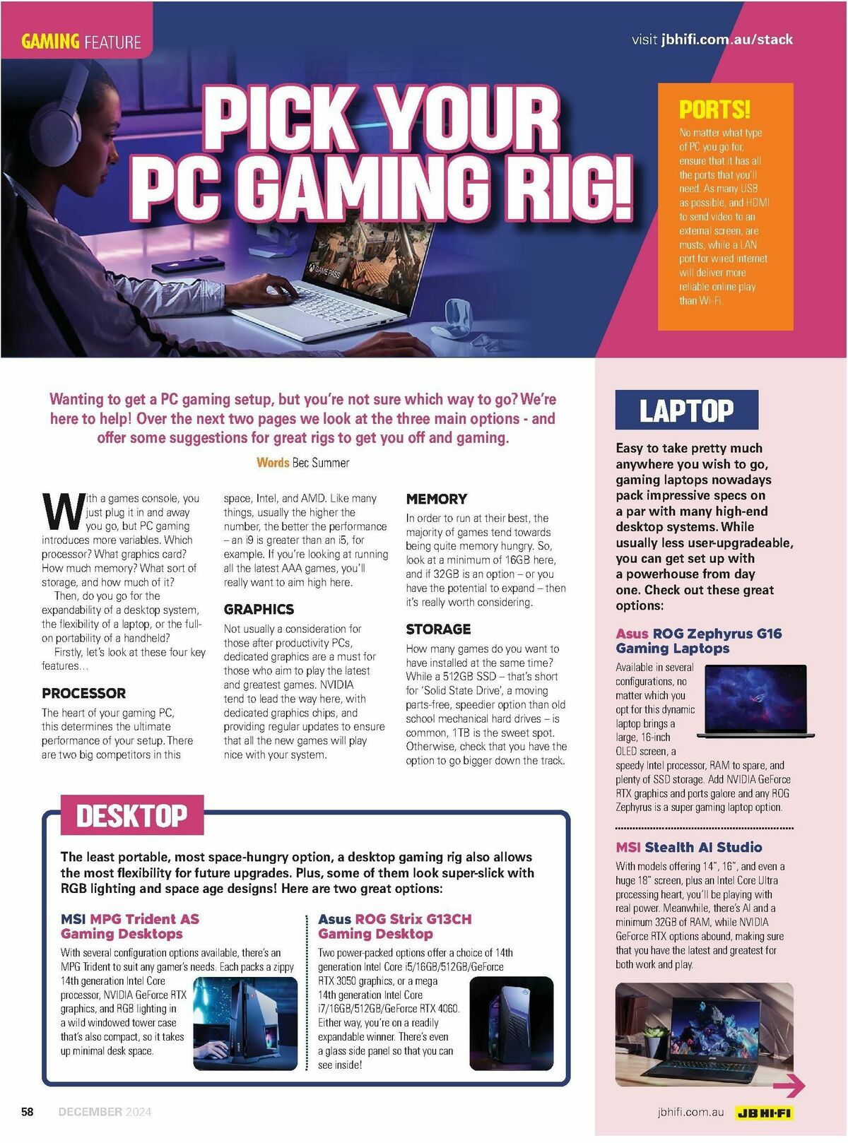 JB Hi-Fi Magazine December Catalogues from 1 December