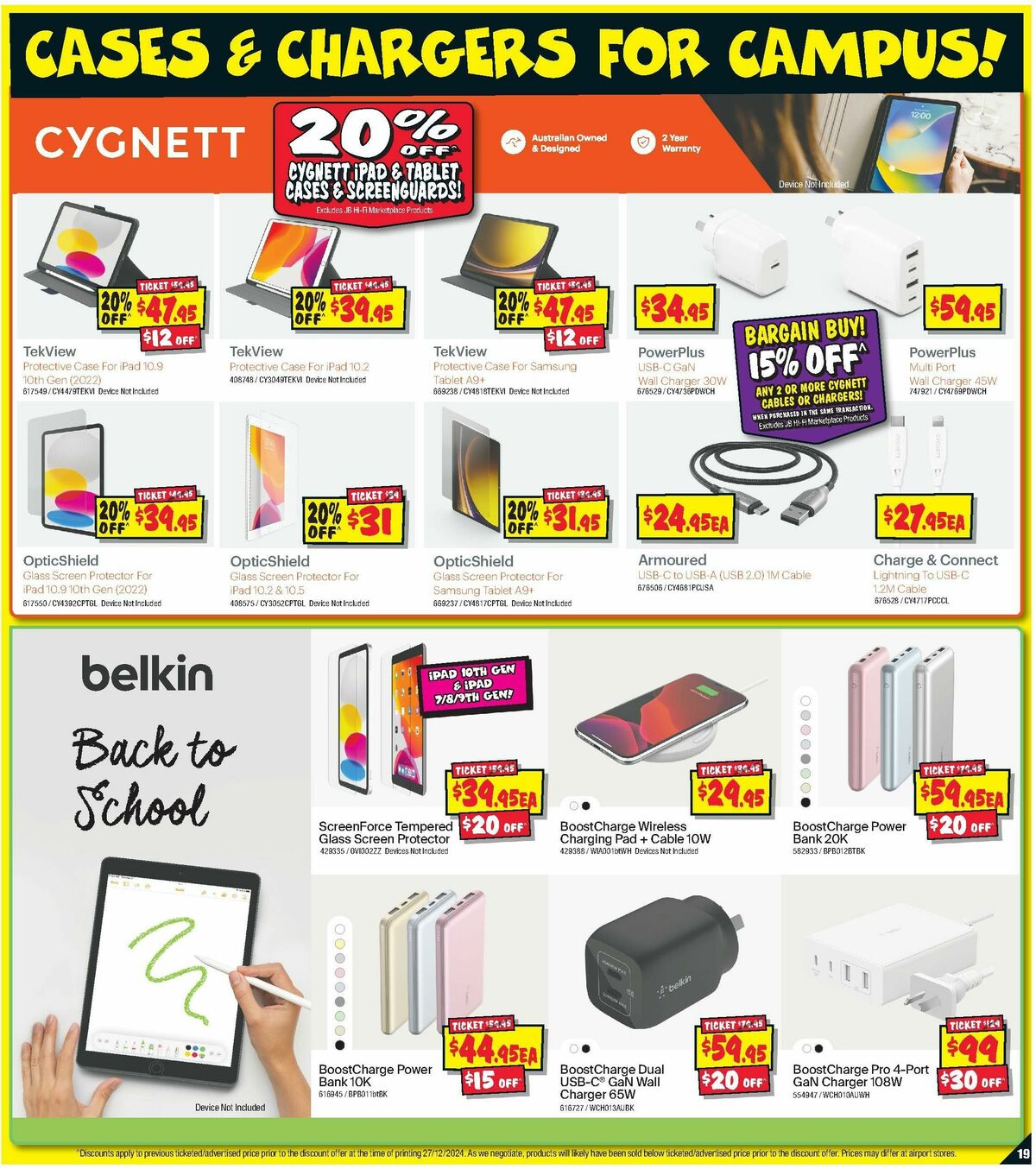 JB Hi-Fi School Time Sellout Catalogues from 9 January