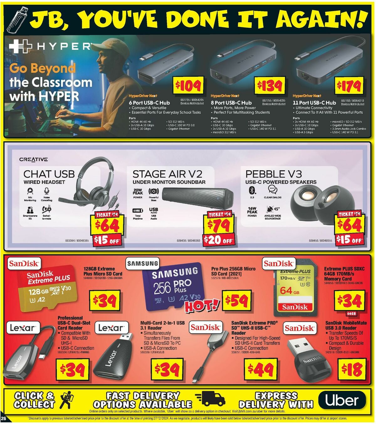 JB Hi-Fi School Time Sellout Catalogues from 9 January