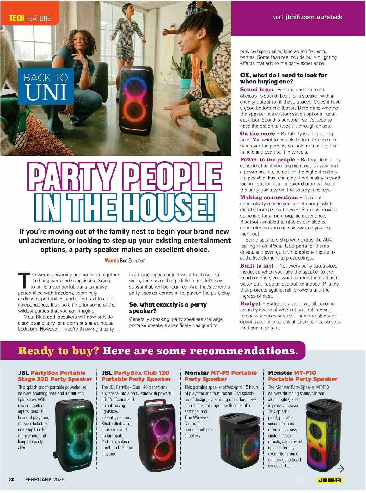 JB Hi-Fi Magazine February Catalogues from 1 February