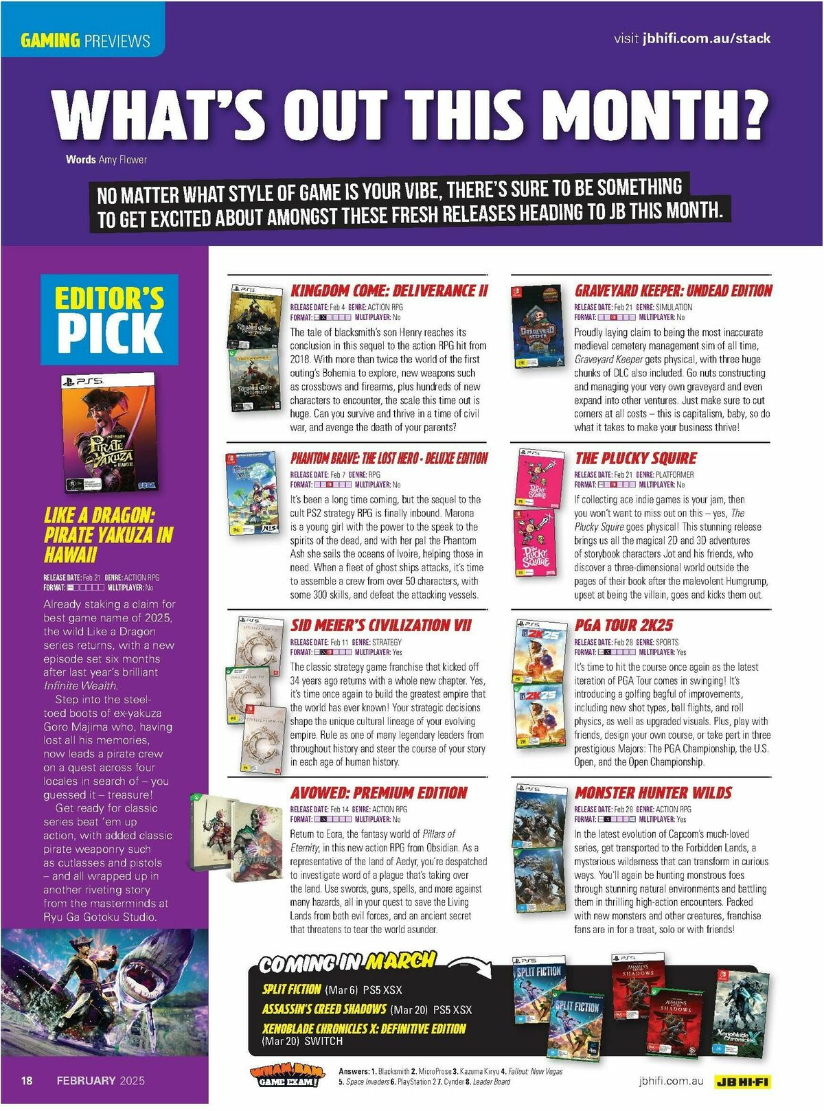 JB Hi-Fi Magazine February Catalogues from 1 February