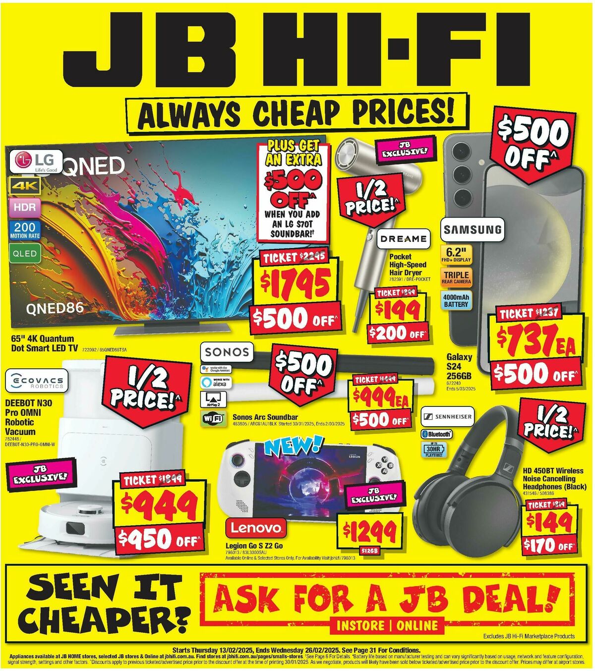 JB Hi-Fi Catalogues from 13 February