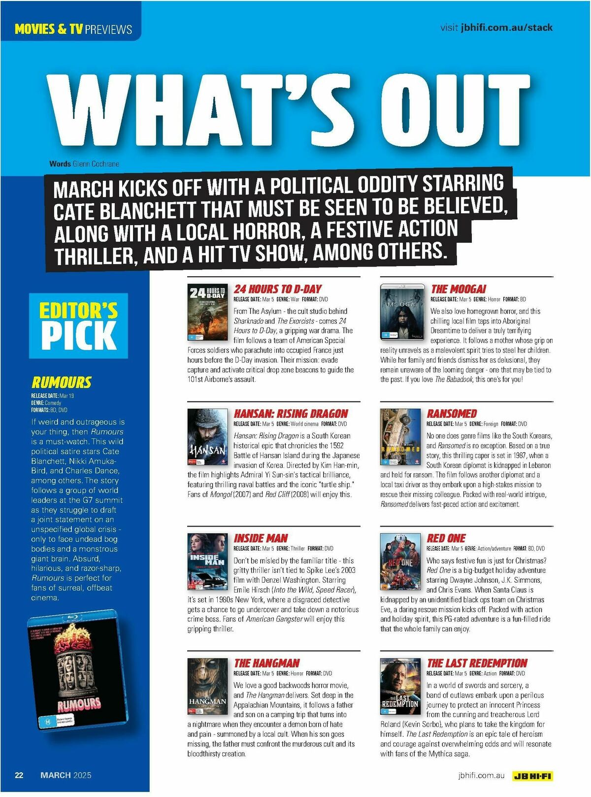 JB Hi-Fi Magazine March Catalogues from 1 March