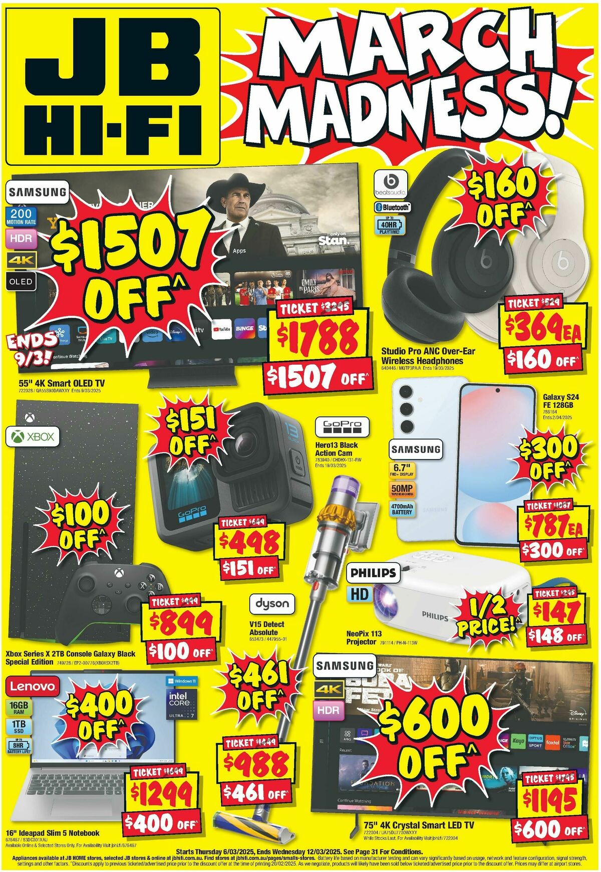 JB Hi-Fi Catalogues from 6 March