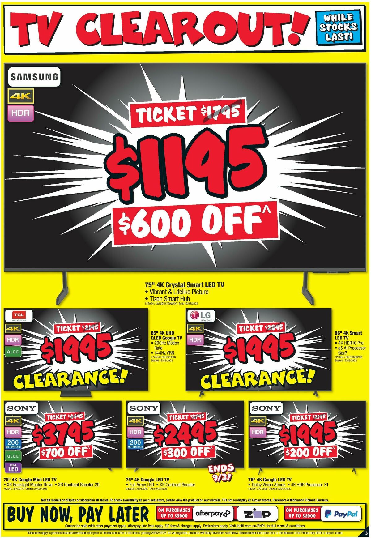 JB Hi-Fi Catalogues from 6 March