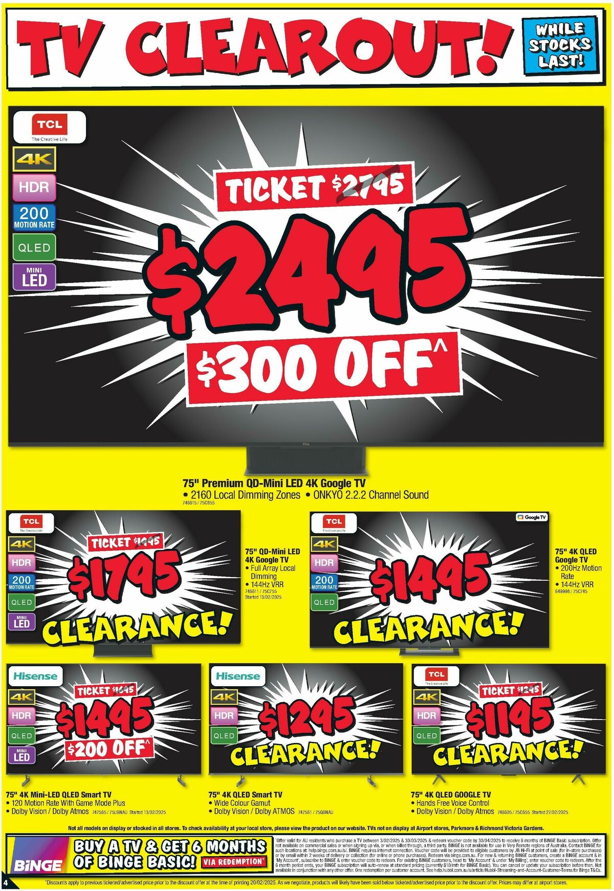 JB Hi-Fi Catalogues from 6 March