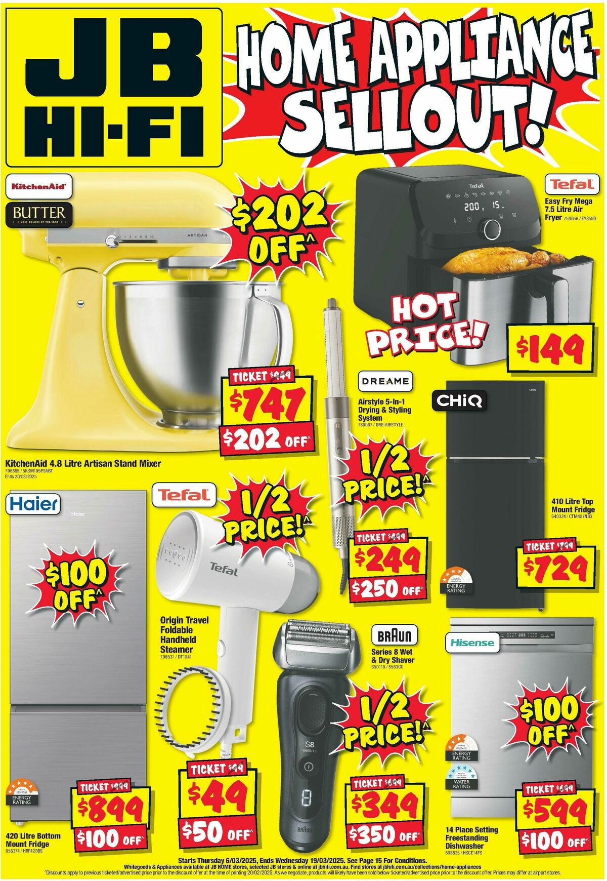 JB Hi-Fi Home Appliance Sellout Catalogues from 6 March