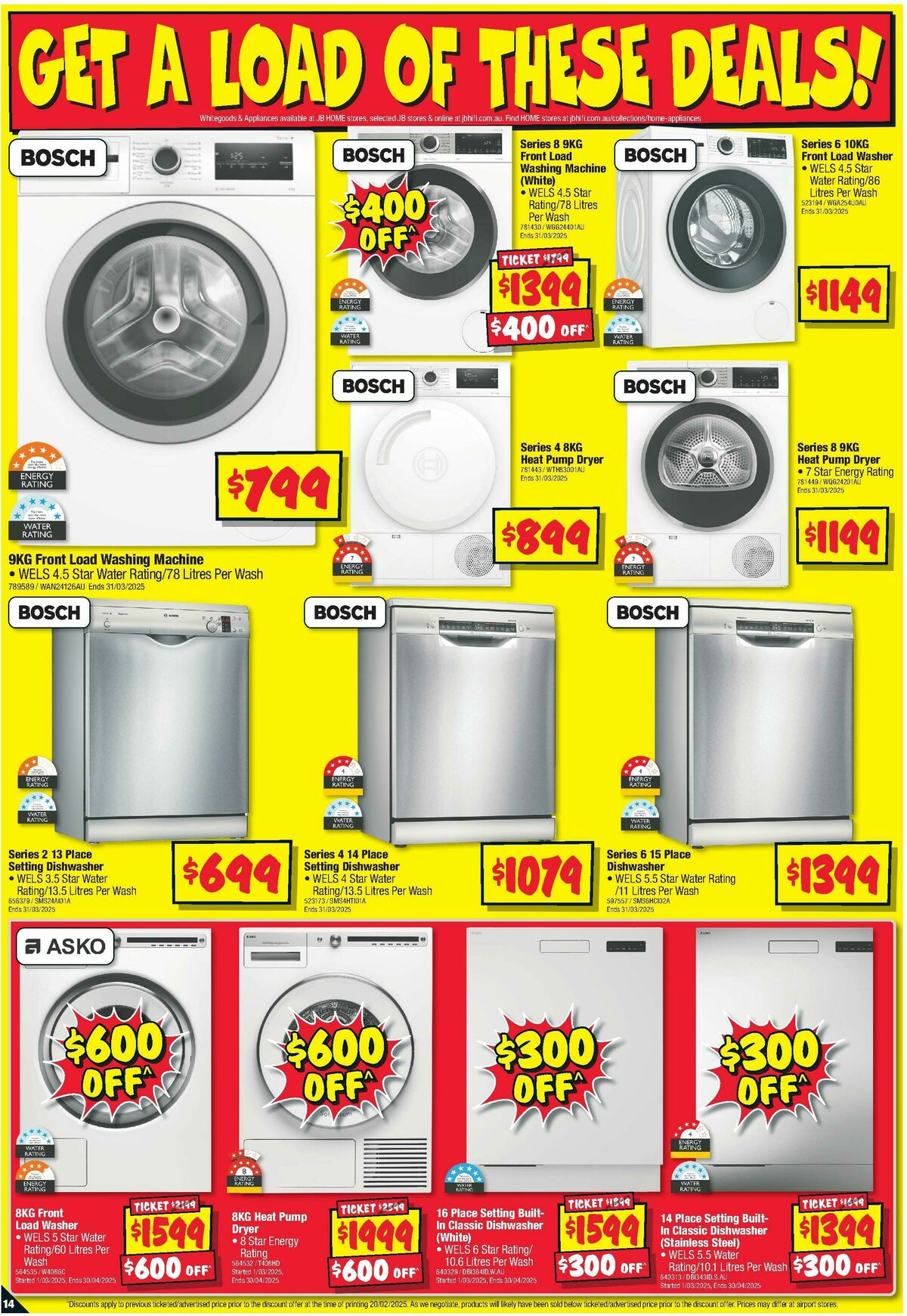 JB Hi-Fi Home Appliance Sellout Catalogues from 6 March
