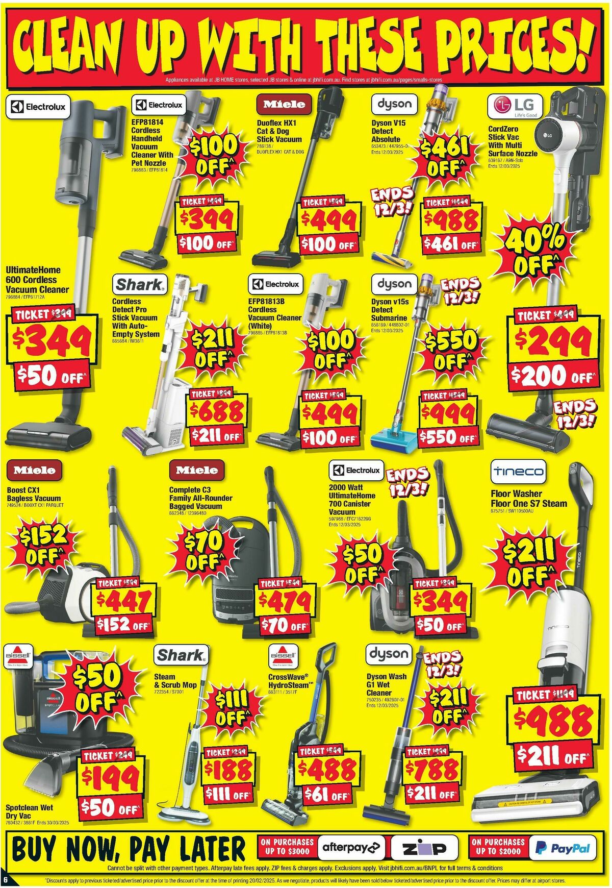 JB Hi-Fi Home Appliance Sellout Catalogues from 6 March