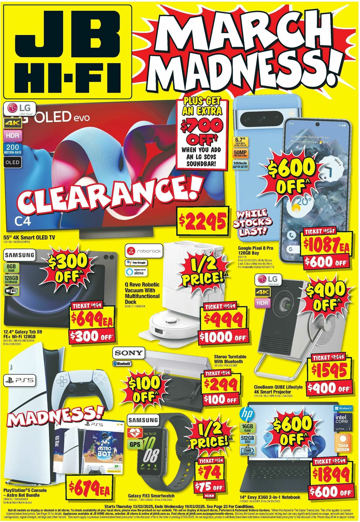 JB Hi-Fi Catalogues from 13 March