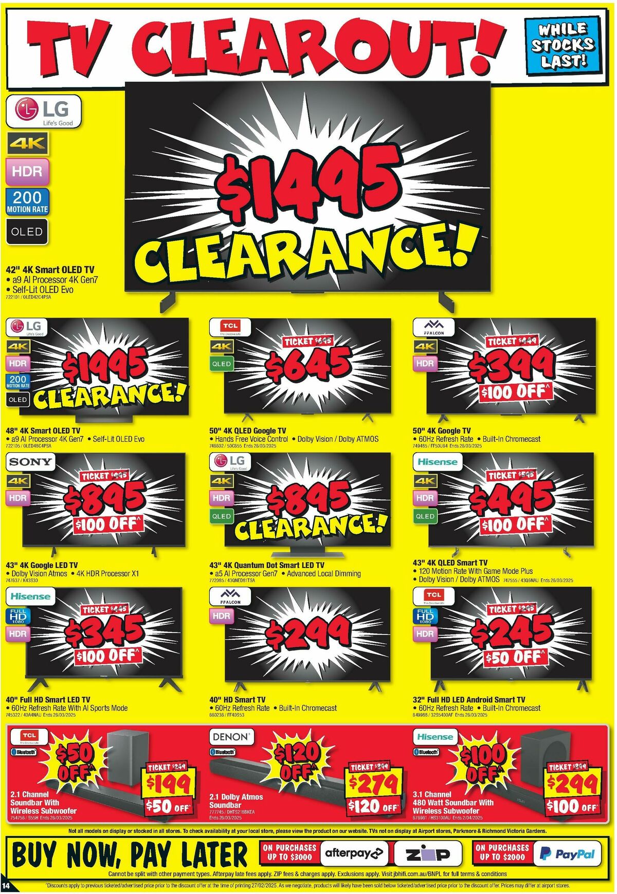 JB Hi-Fi Catalogues from 13 March