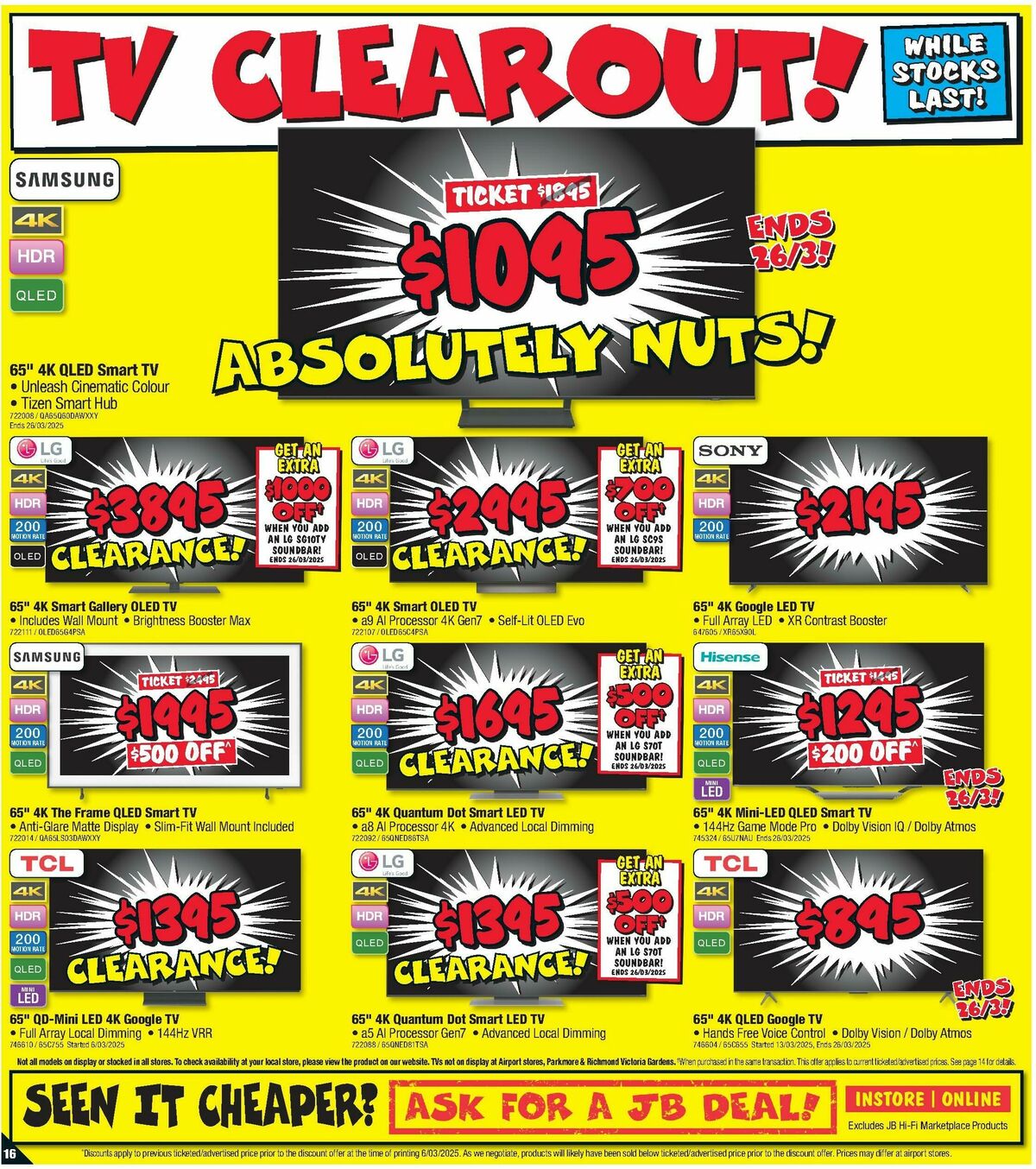 JB Hi-Fi Catalogues from 20 March