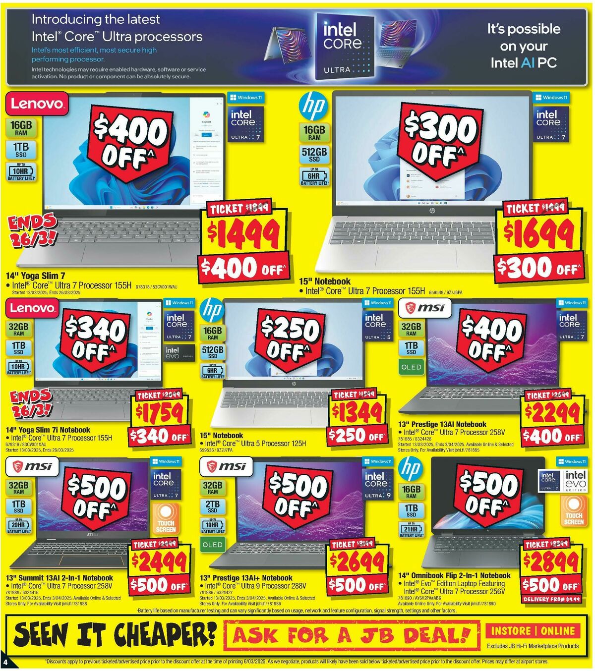 JB Hi-Fi Catalogues from 20 March