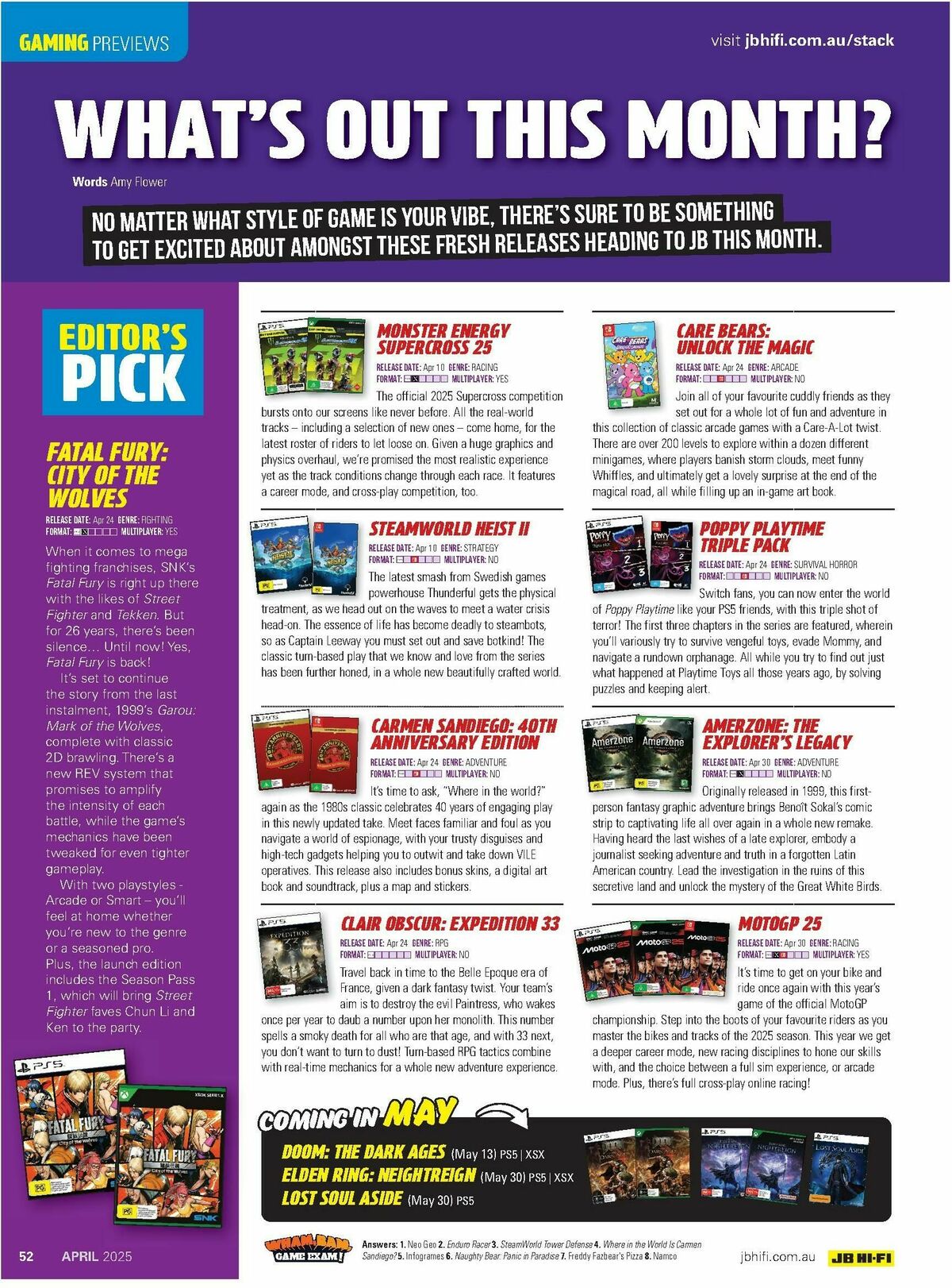 JB Hi-Fi Magazine April Catalogues from 1 April