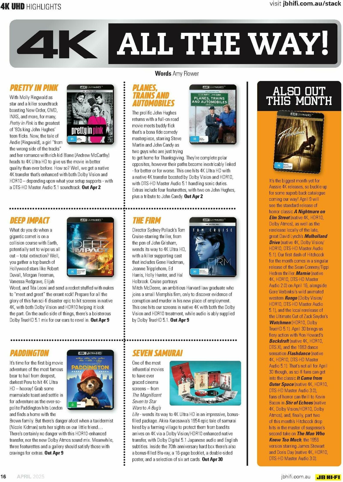 JB Hi-Fi Magazine April Catalogues from 1 April