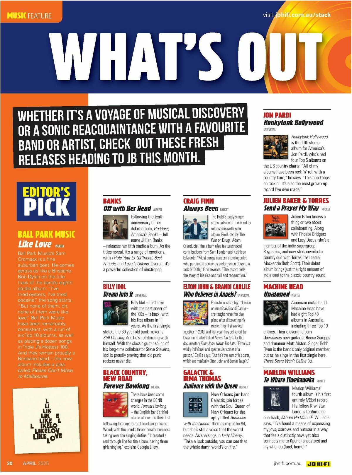 JB Hi-Fi Magazine April Catalogues from 1 April