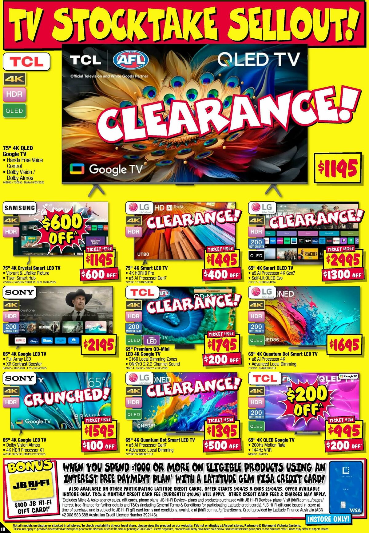 JB Hi-Fi Catalogues from 3 April