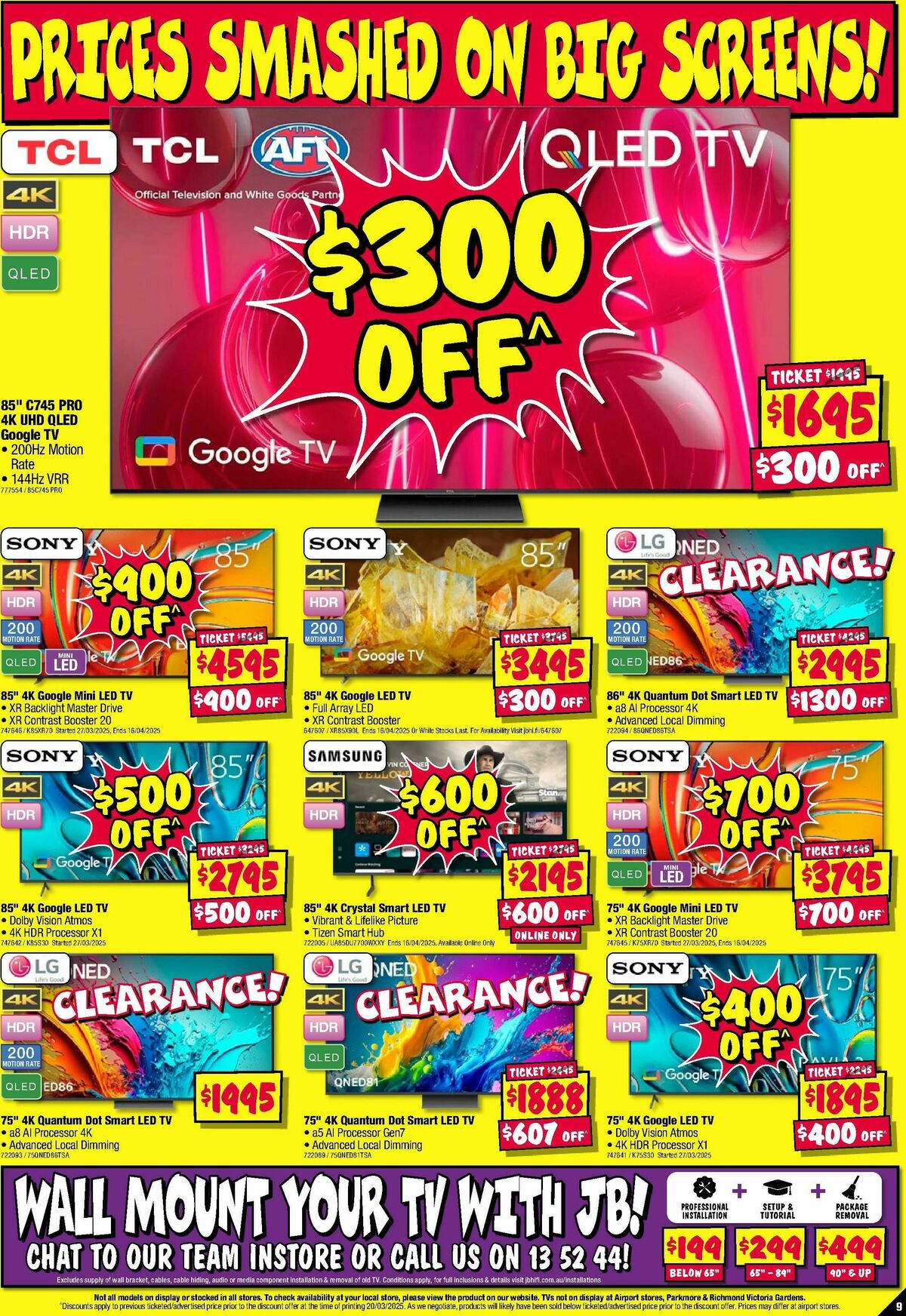 JB Hi-Fi Catalogues from 3 April