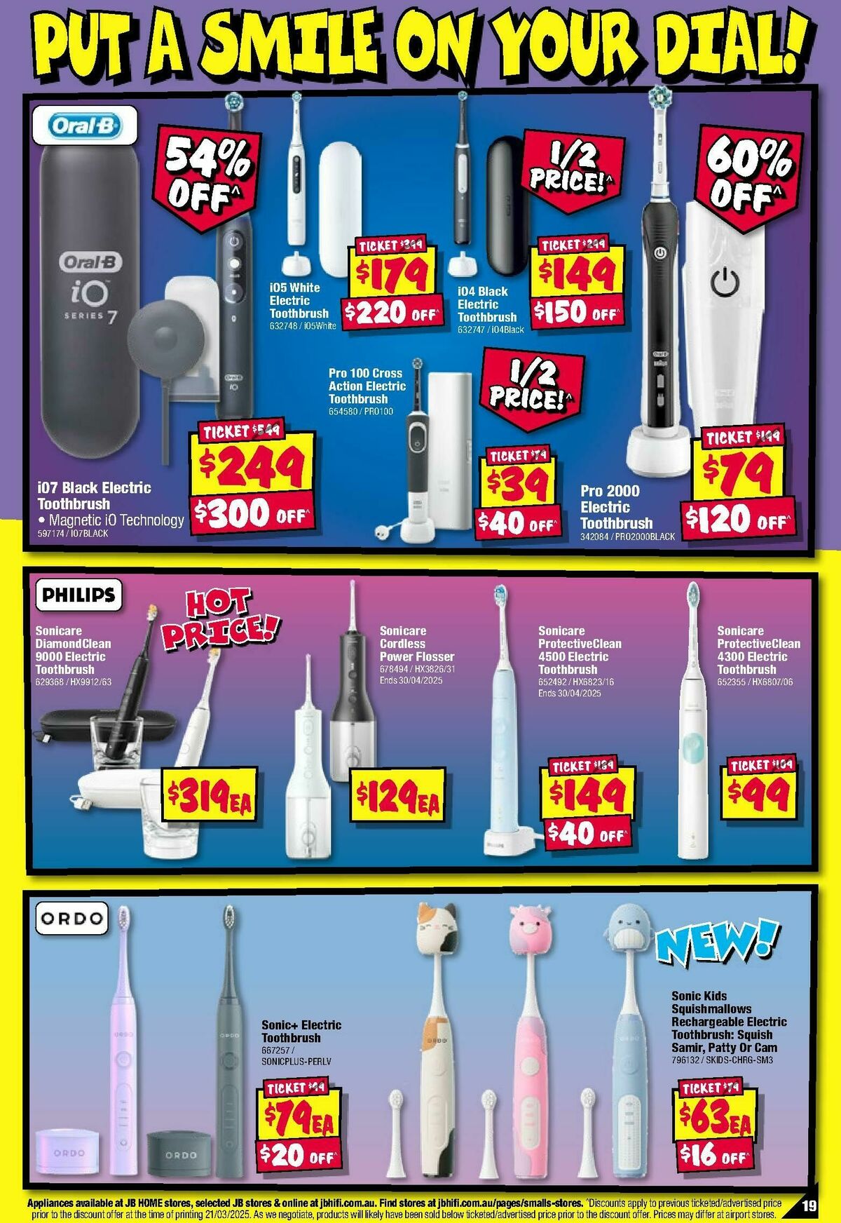 JB Hi-Fi Health and Beauty Bonanza Catalogues from 3 April