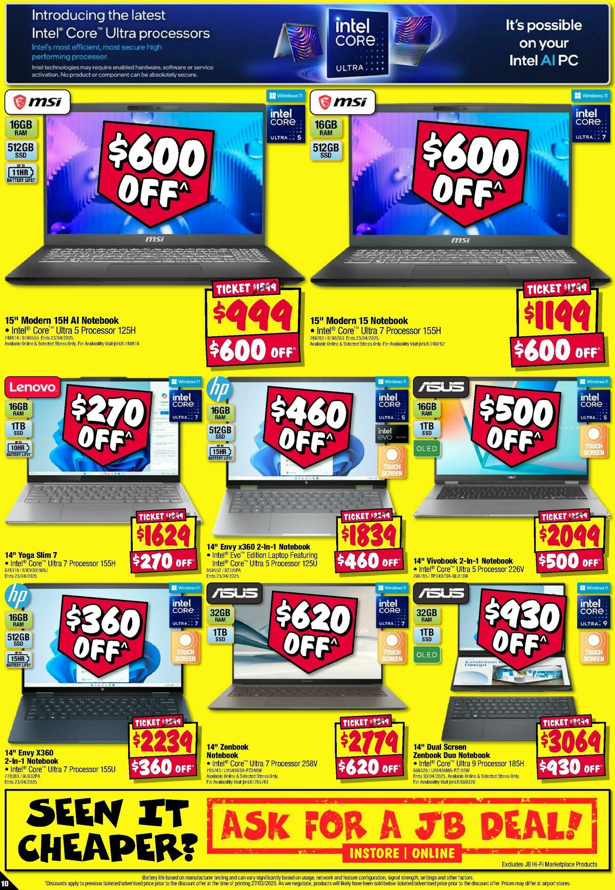 JB Hi-Fi Catalogues from 10 April