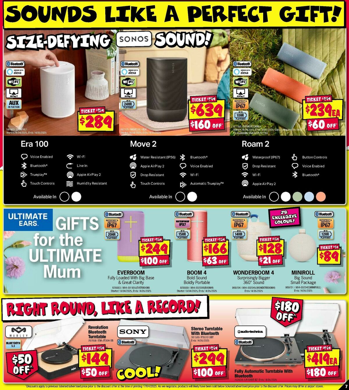 JB Hi-Fi Make mums day! Catalogues from 1 May