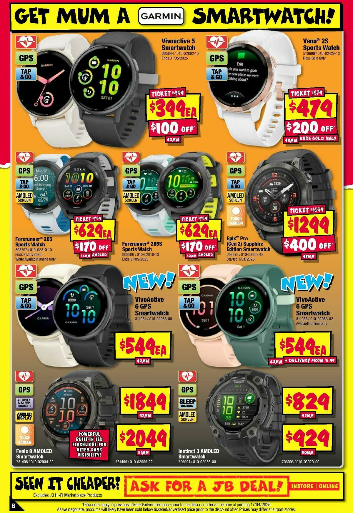 JB Hi-Fi Fitness, Health and Wellness for Mum! Catalogues from 1 May