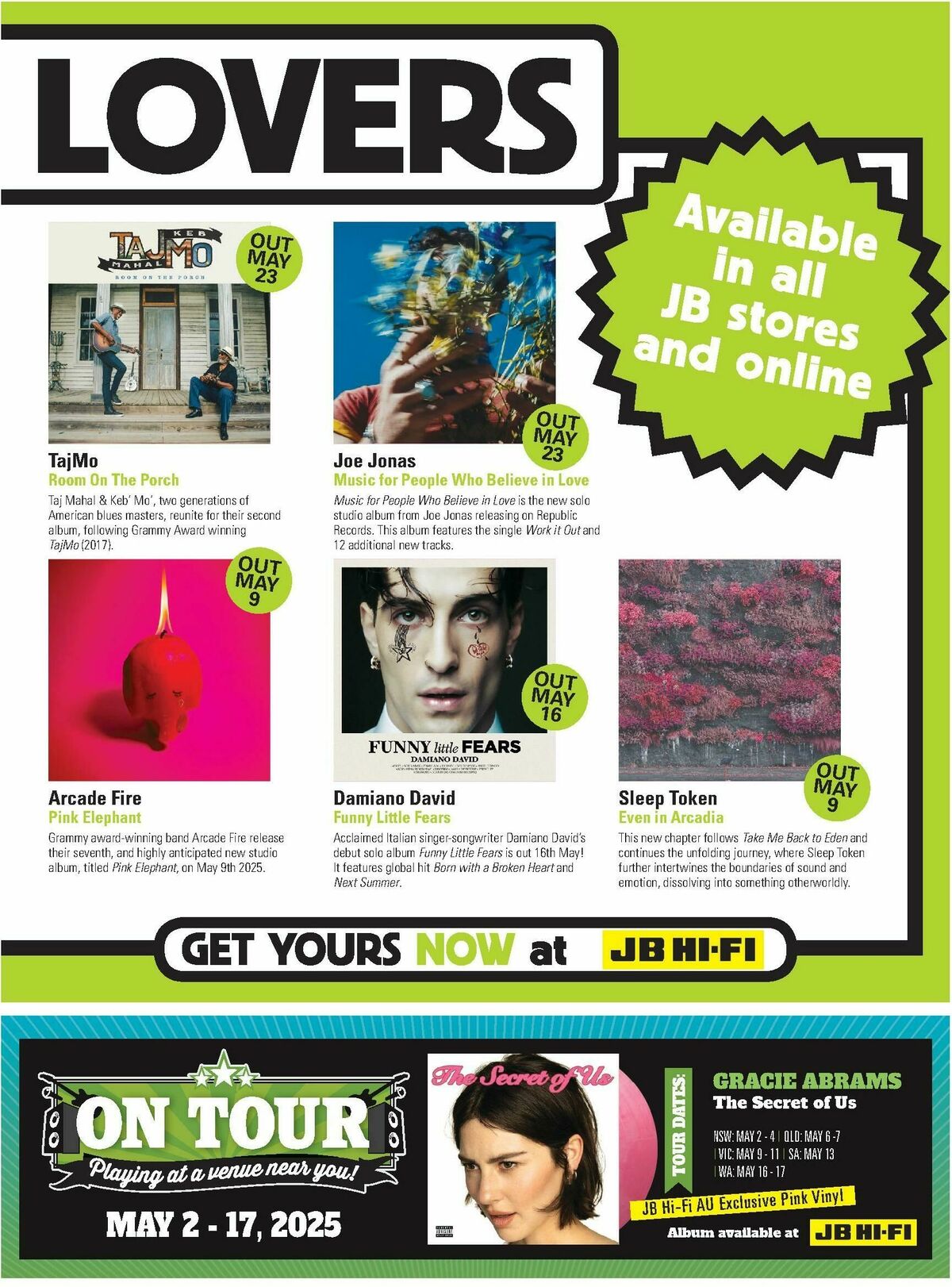 JB Hi-Fi Magazine May Catalogues from 1 May