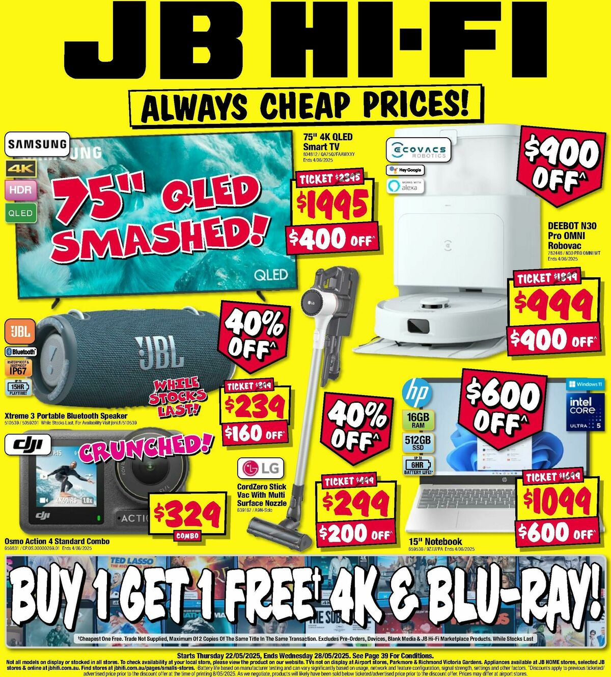 JB Hi-Fi Catalogues from 21 May