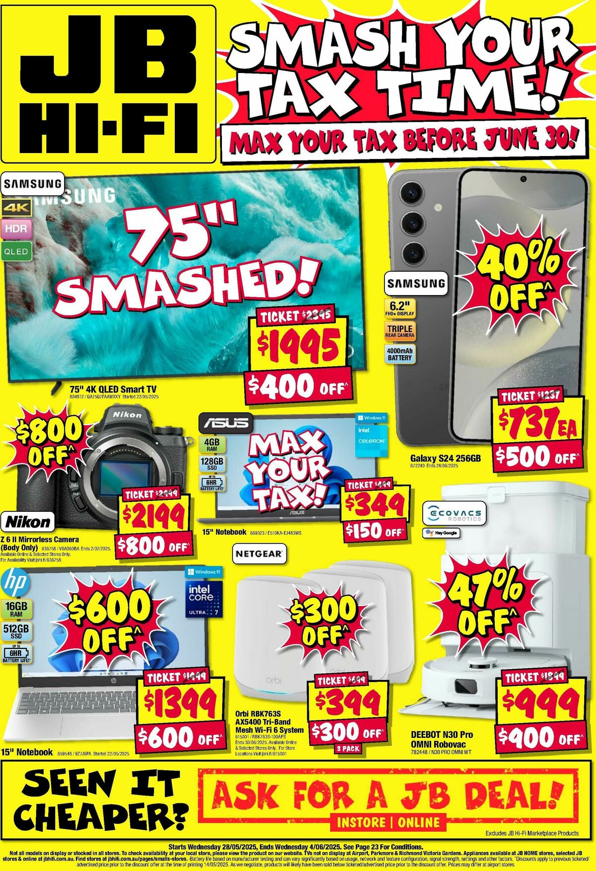 JB Hi-Fi Catalogues from 28 May