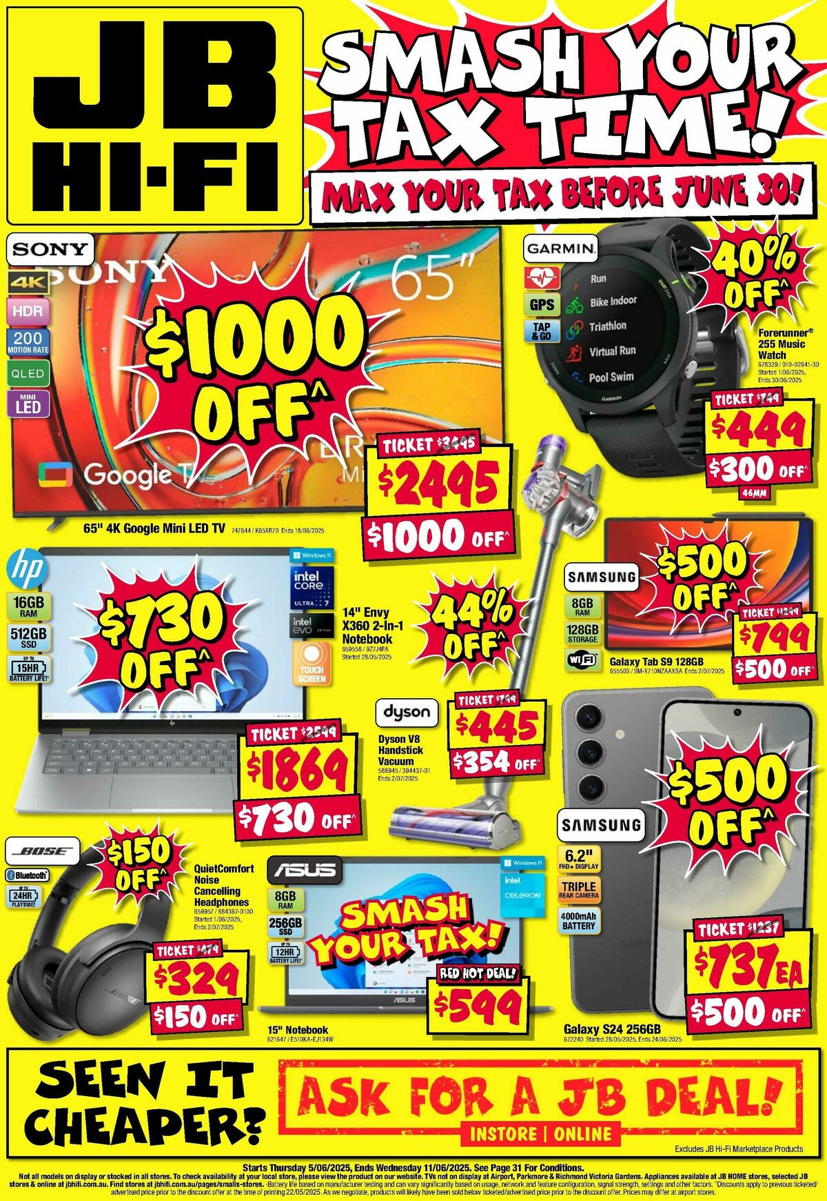 JB Hi-Fi Smash Your Tax Time! Catalogues from 5 June