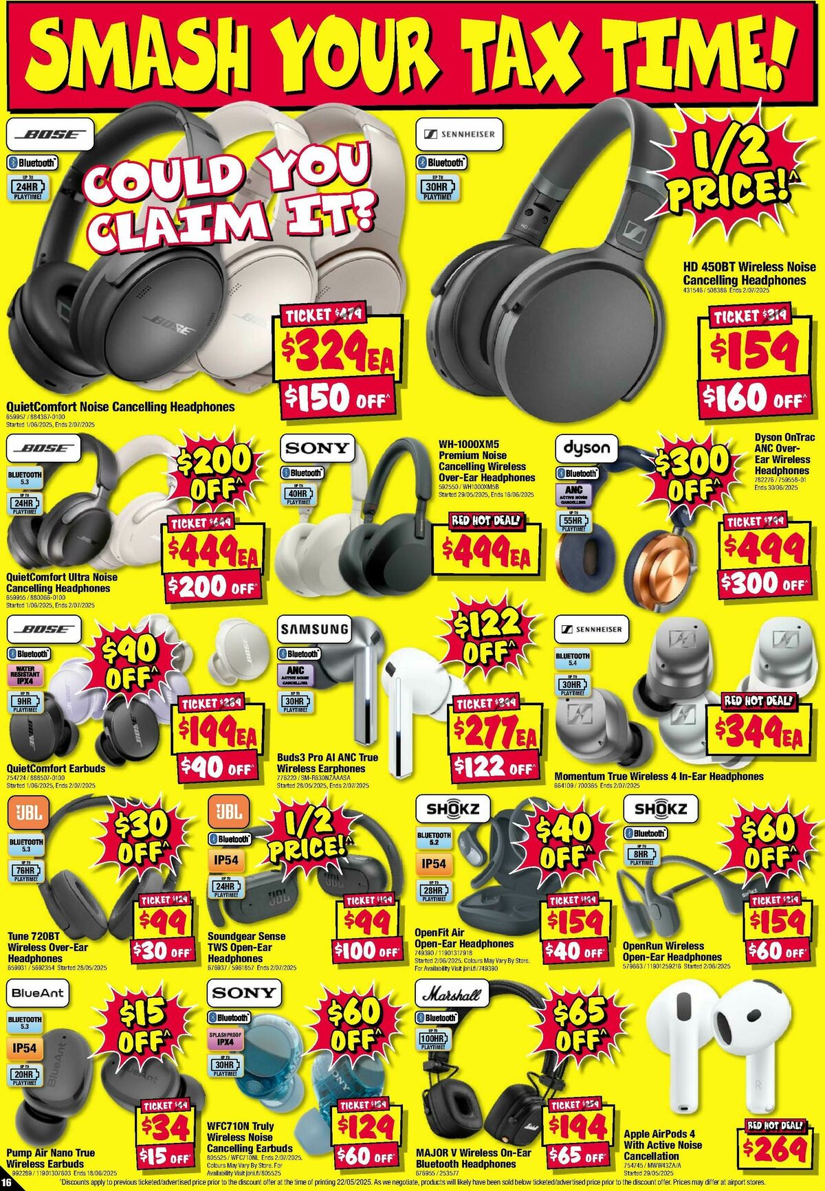 JB Hi-Fi Smash Your Tax Time! Catalogues from 5 June