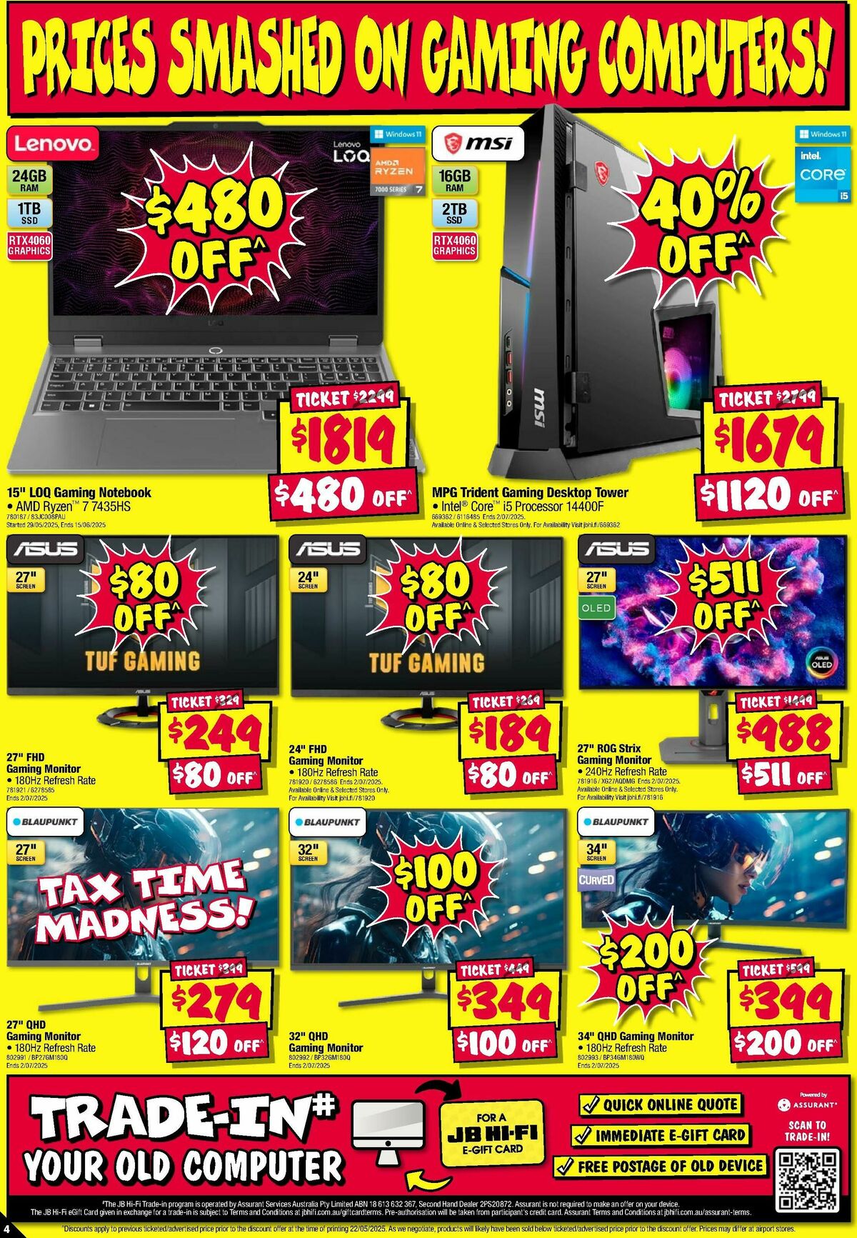 JB Hi-Fi Smash Your Tax Time! Catalogues from 5 June