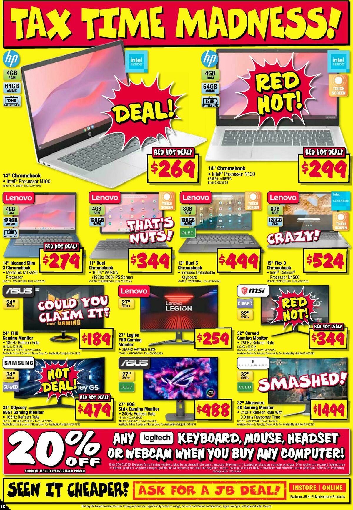 JB Hi-Fi Smash Your Tax Time! Catalogues from 12 June