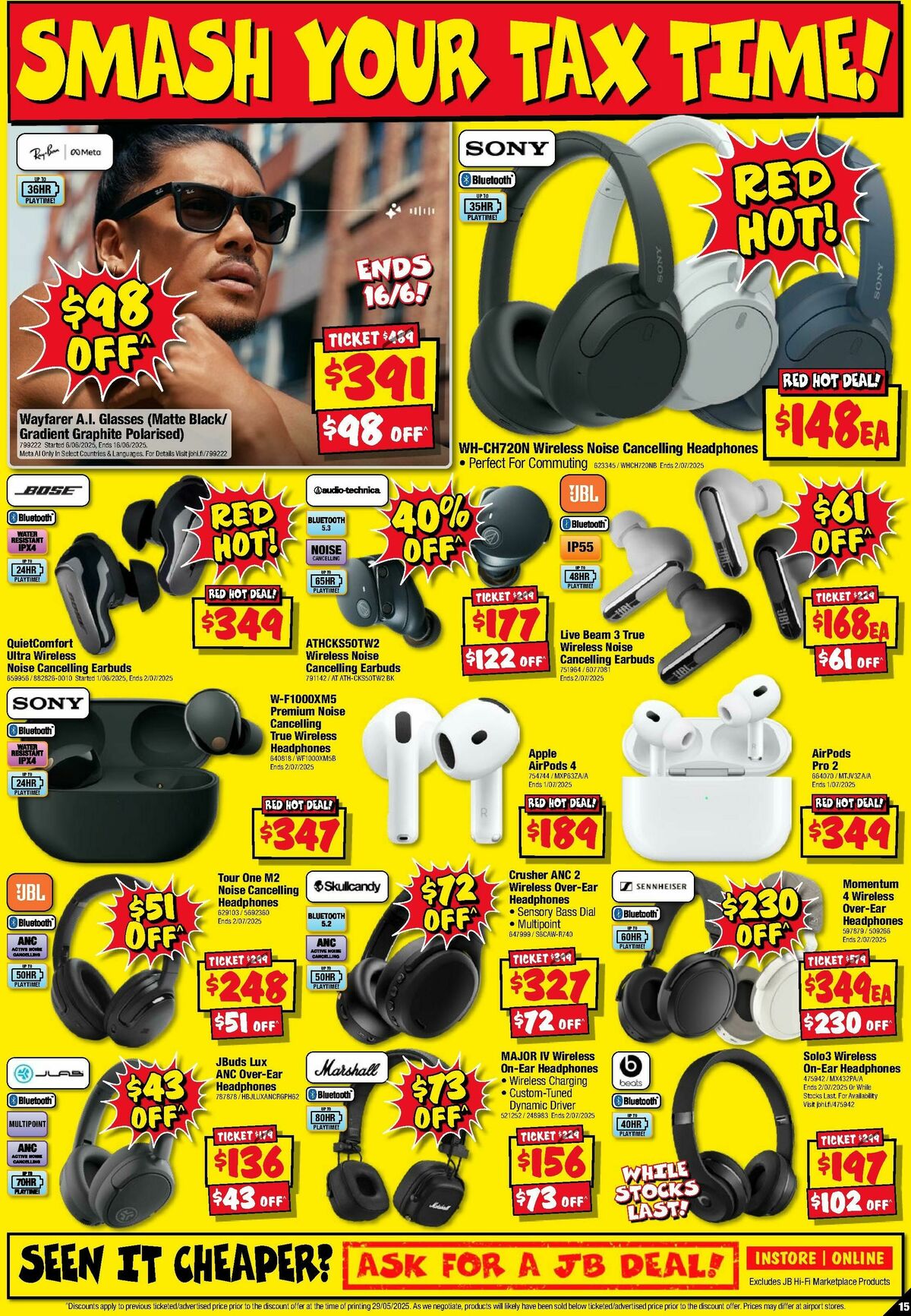 JB Hi-Fi Smash Your Tax Time! Catalogues from 12 June