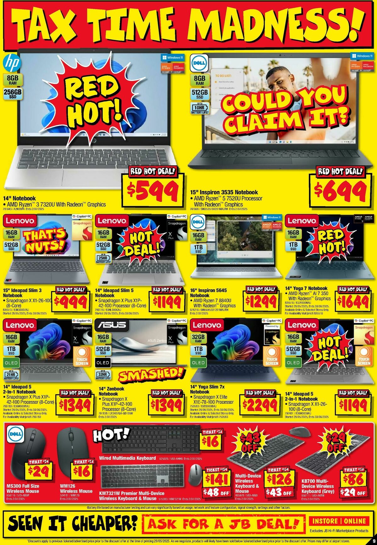 JB Hi-Fi Smash Your Tax Time! Catalogues from 12 June