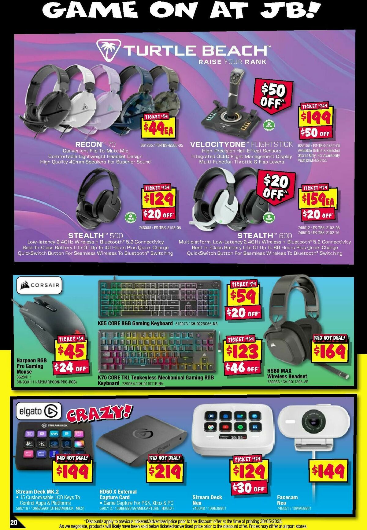 JB Hi-Fi Gear Up Gaming Sale! Catalogues from 12 June