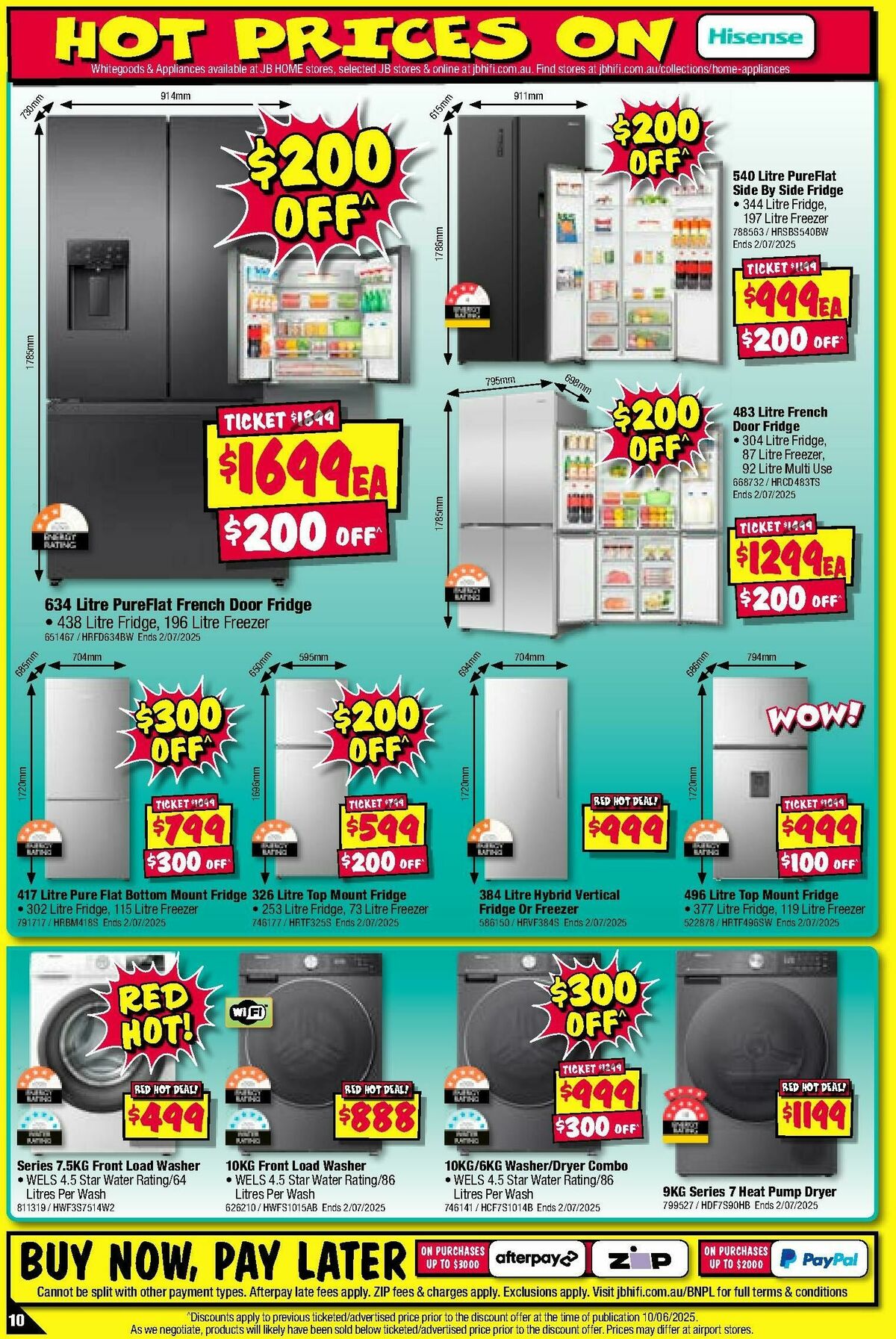 JB Hi-Fi Home Appliance Sellout Catalogues from 19 June