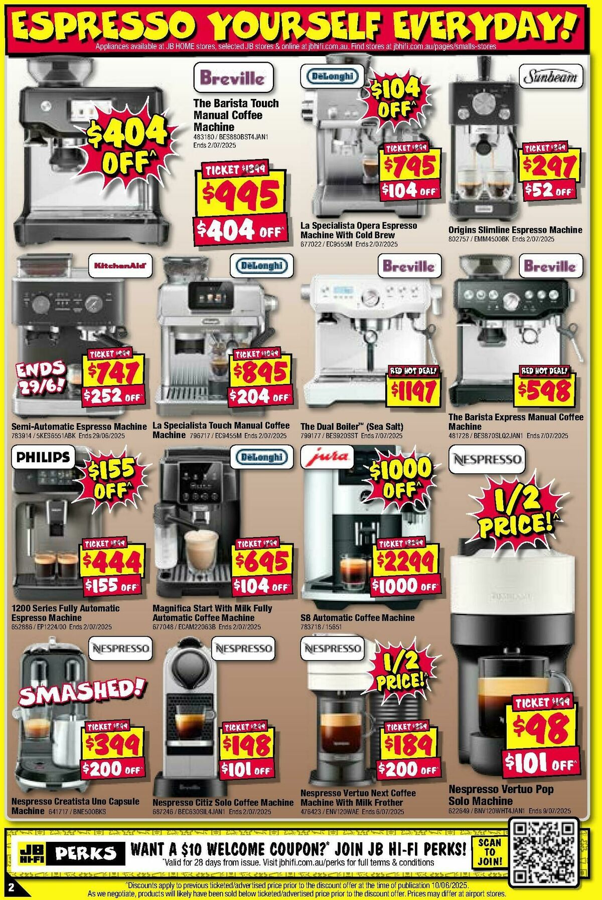 JB Hi-Fi Home Appliance Sellout Catalogues from 19 June