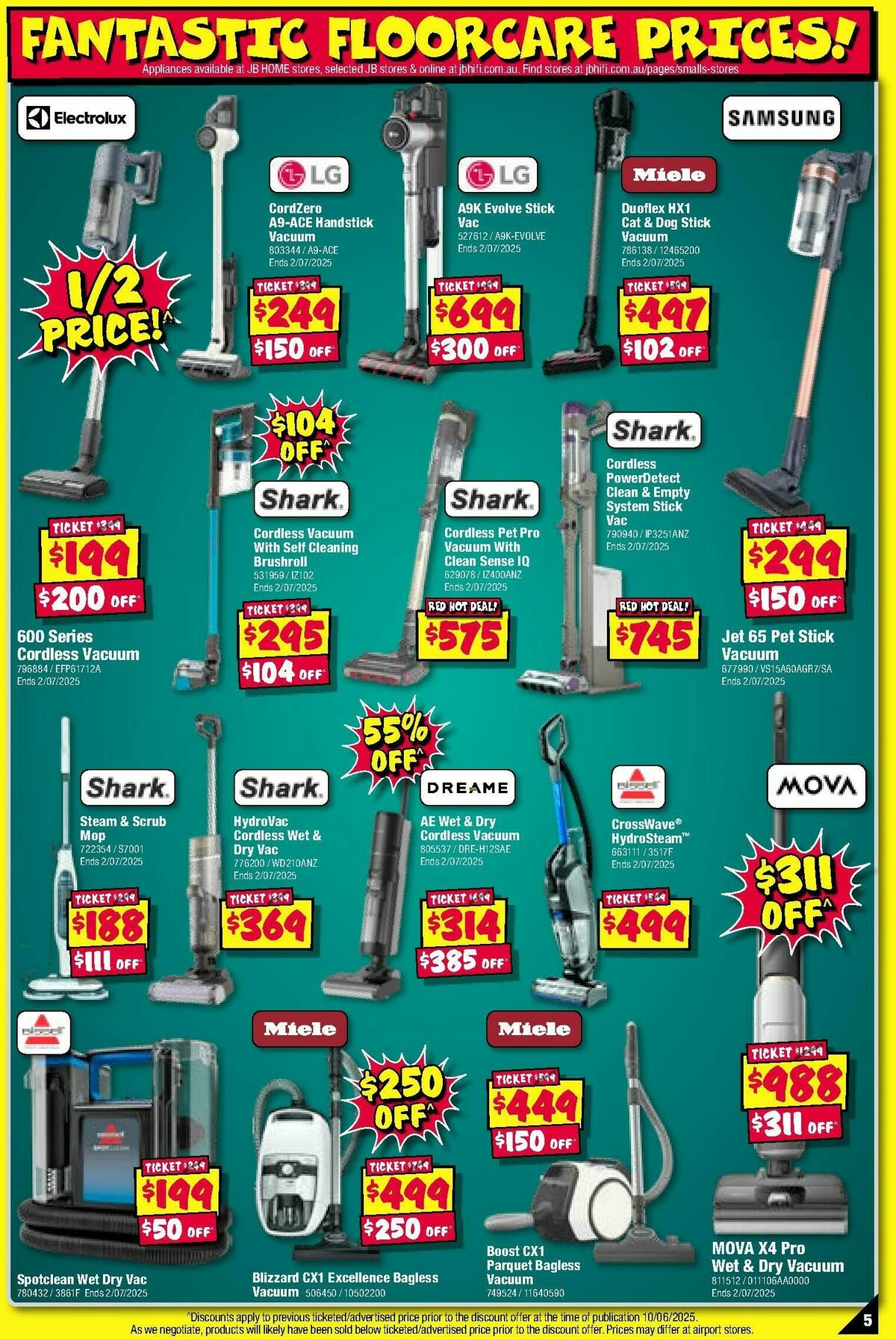 JB Hi-Fi Home Appliance Sellout Catalogues from 19 June