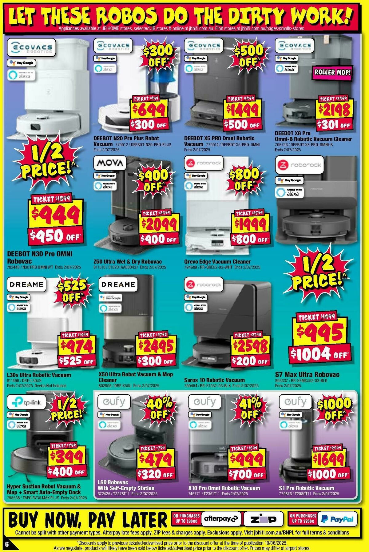 JB Hi-Fi Home Appliance Sellout Catalogues from 19 June
