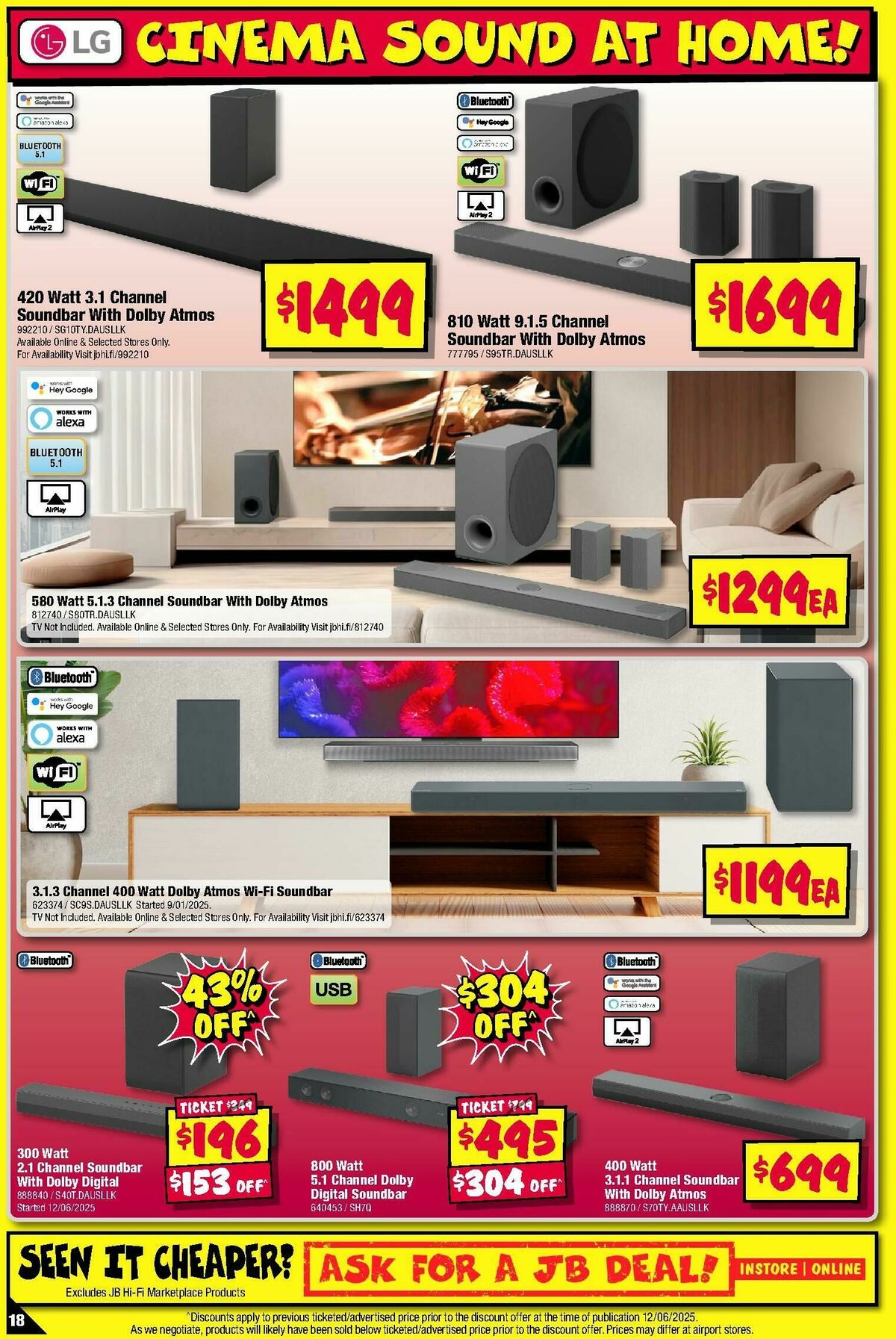 JB Hi-Fi Audio Bonanza! Catalogues from 19 June