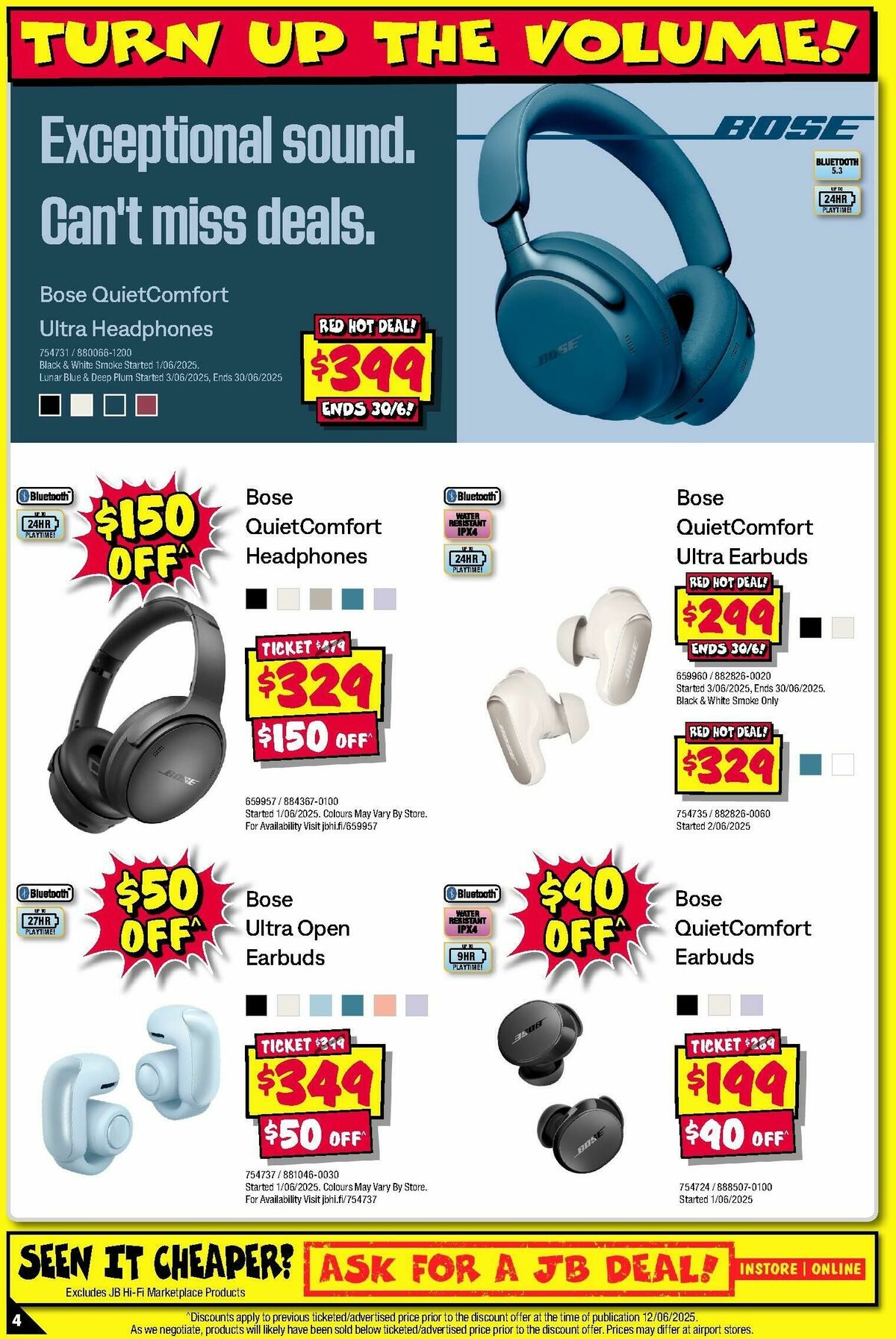 JB Hi-Fi Audio Bonanza! Catalogues from 19 June