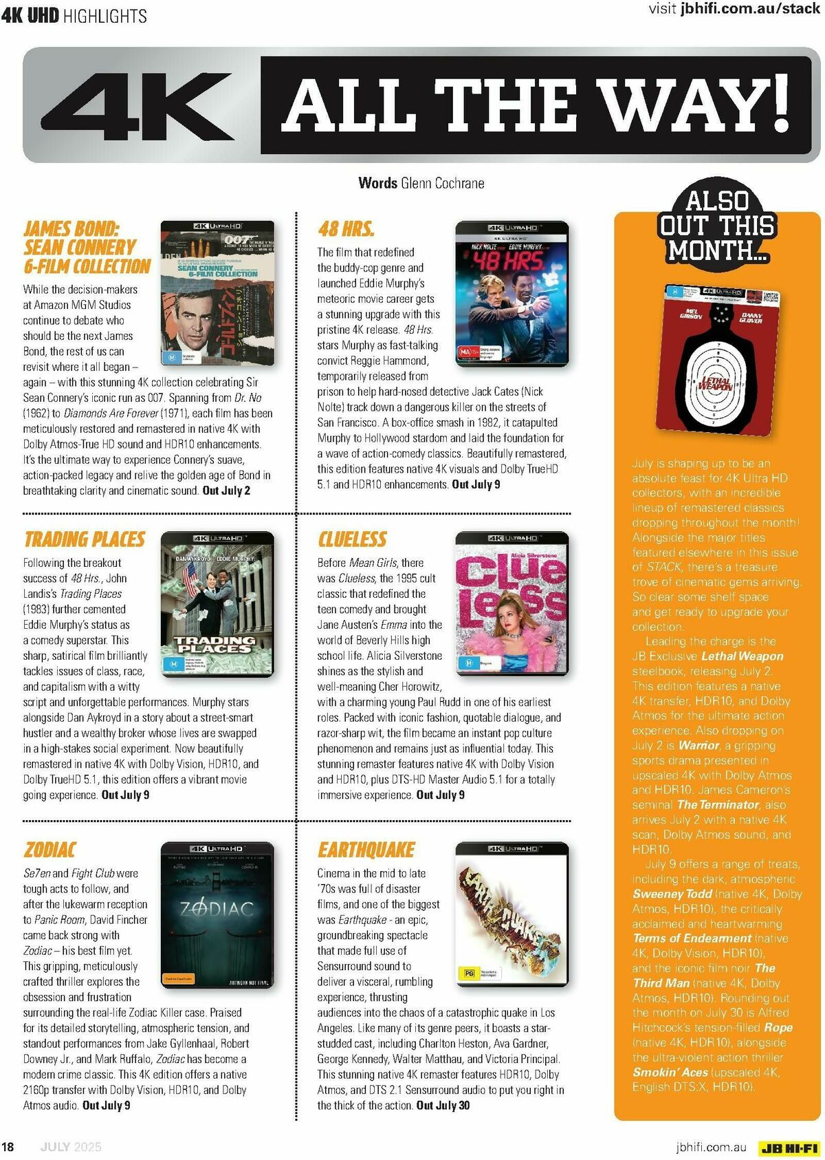 JB Hi-Fi Magazine July Catalogues from 1 July