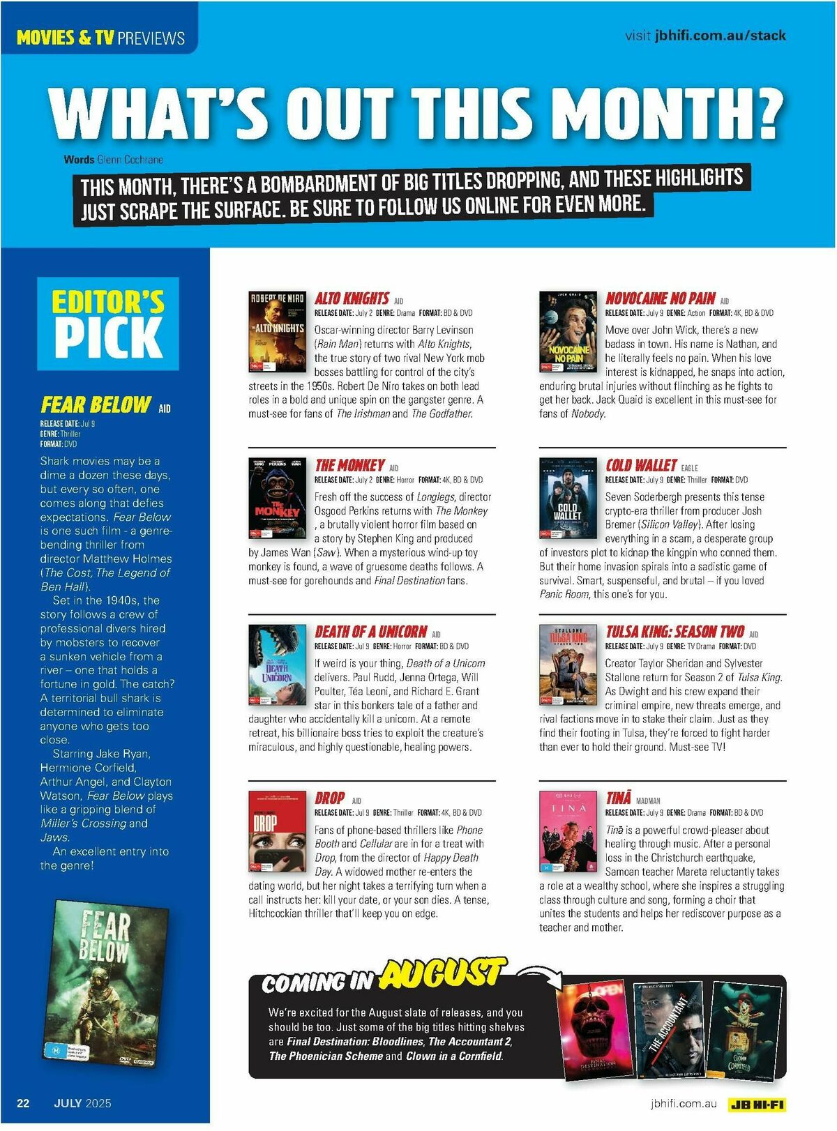 JB Hi-Fi Magazine July Catalogues from 1 July