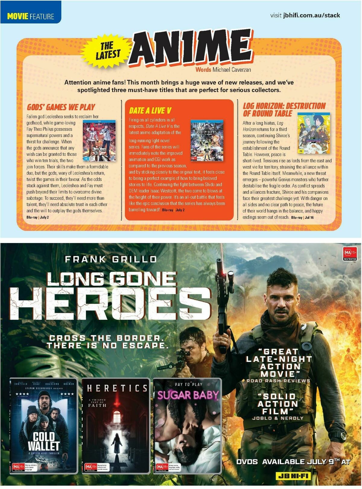 JB Hi-Fi Magazine July Catalogues from 1 July