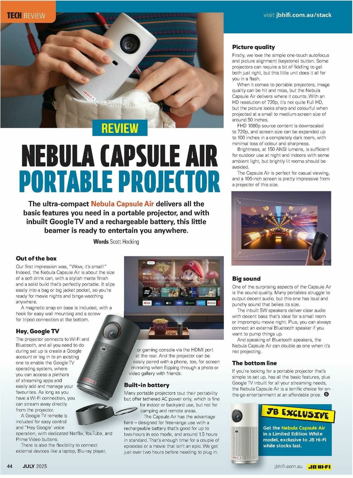 JB Hi-Fi Magazine July Catalogues from 1 July