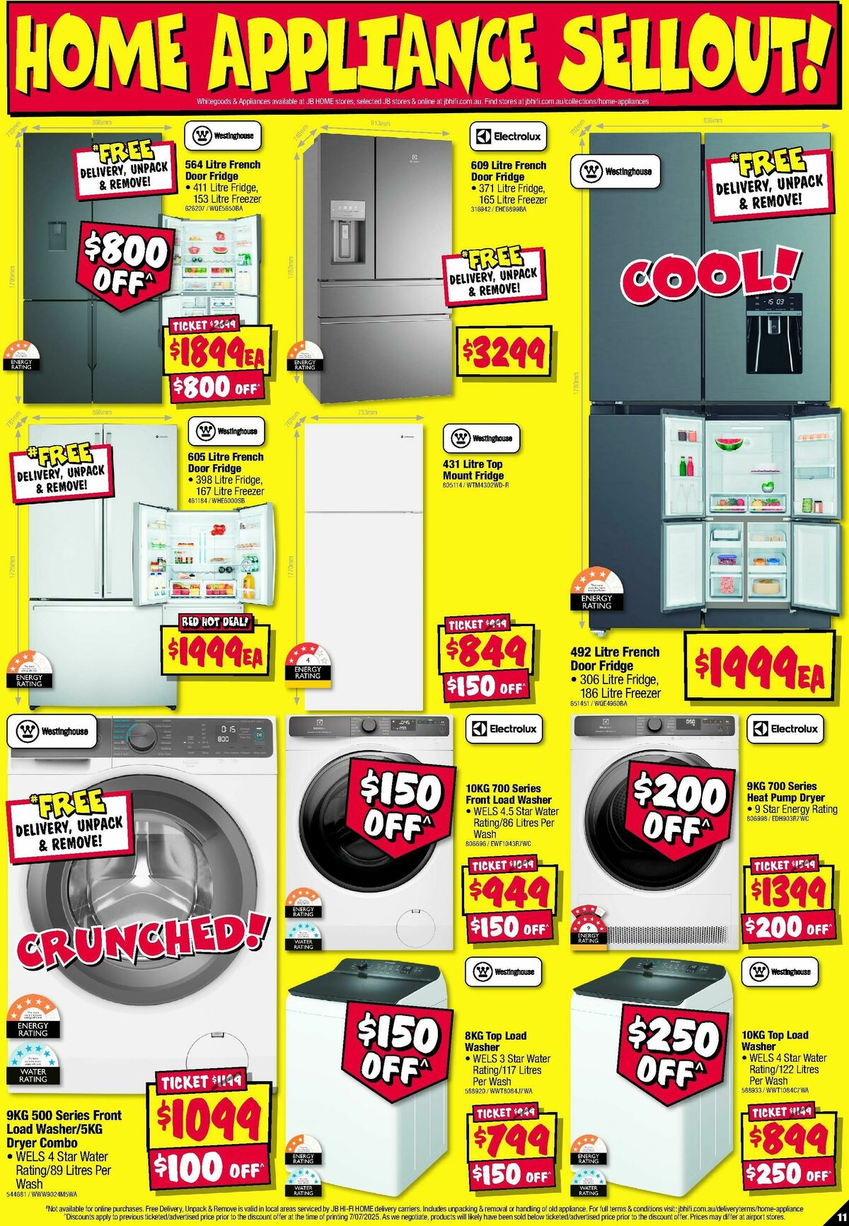 JB Hi-Fi Home Appliance Sellout Catalogues from 17 July