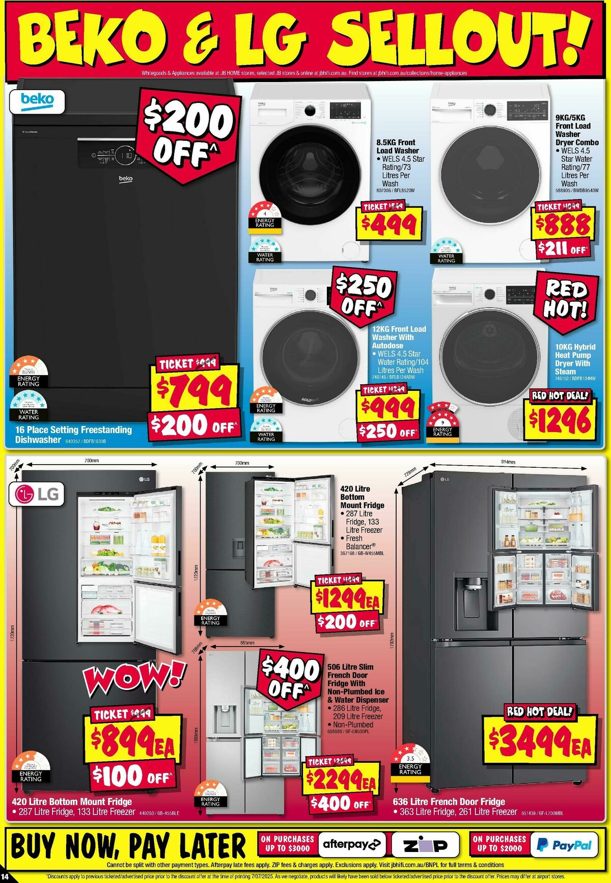 JB Hi-Fi Home Appliance Sellout Catalogues from 17 July