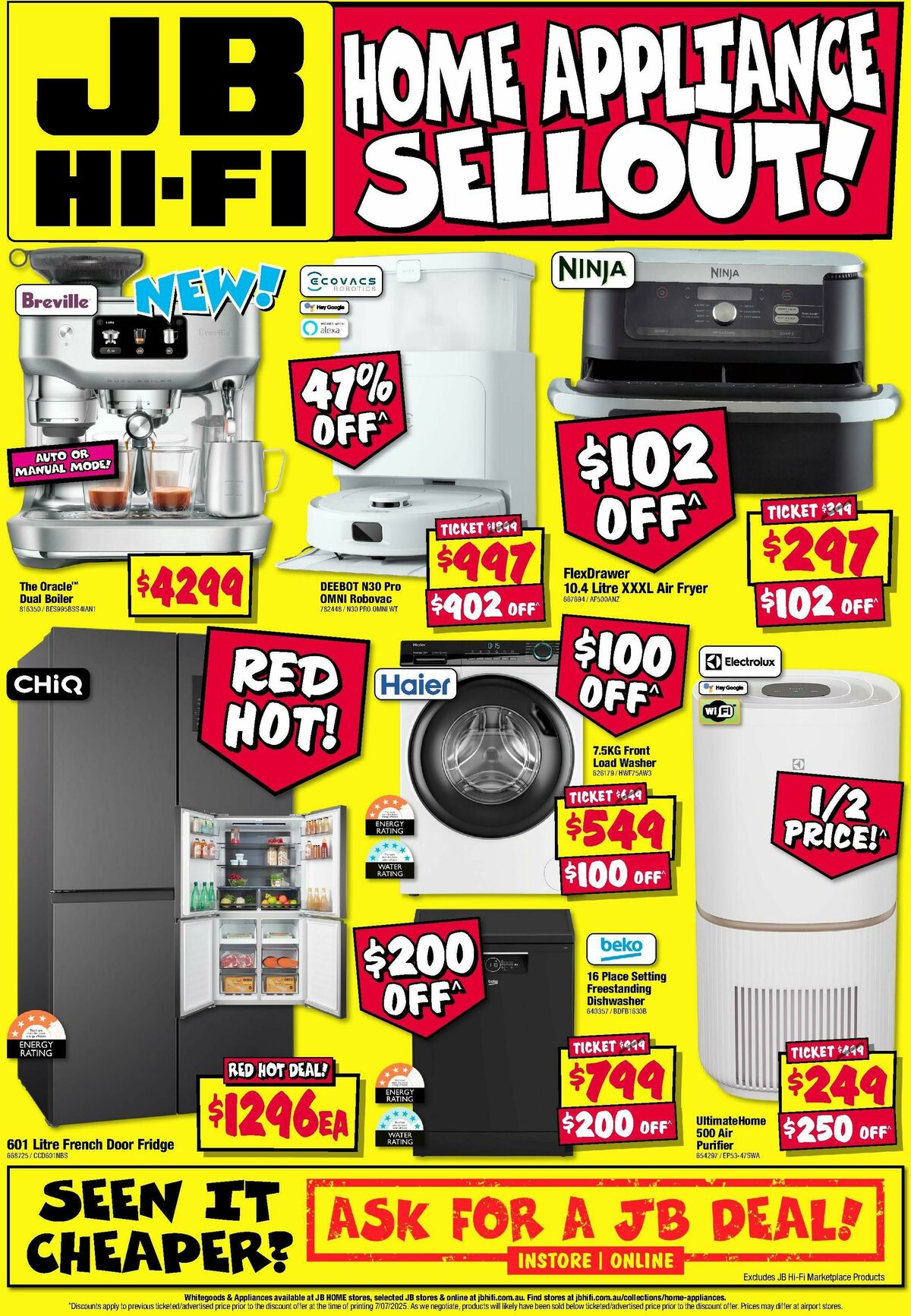 JB Hi-Fi Home Appliance Sellout Catalogues from 17 July